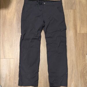Prana Zion Pants Men’s Gray Roll Up Hiking Climbing Outdoor